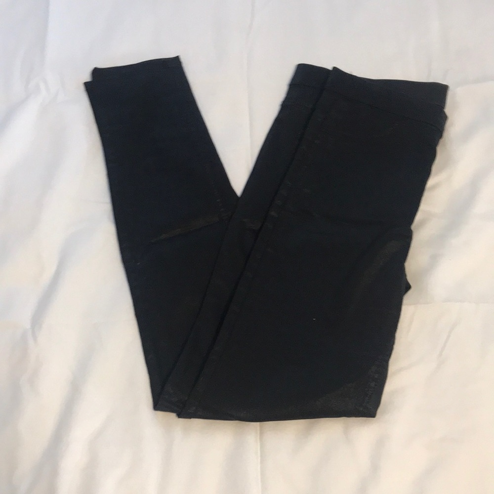 Jeggings with metallic shine